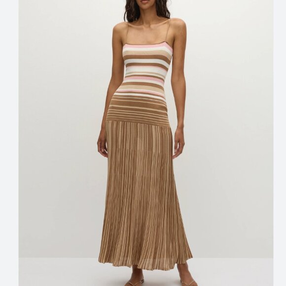 Faithfull the Brand Dresses & Skirts - FAITHFULL THE BRAND Esenia Knit Dress in Puce Sepia Stripe size small